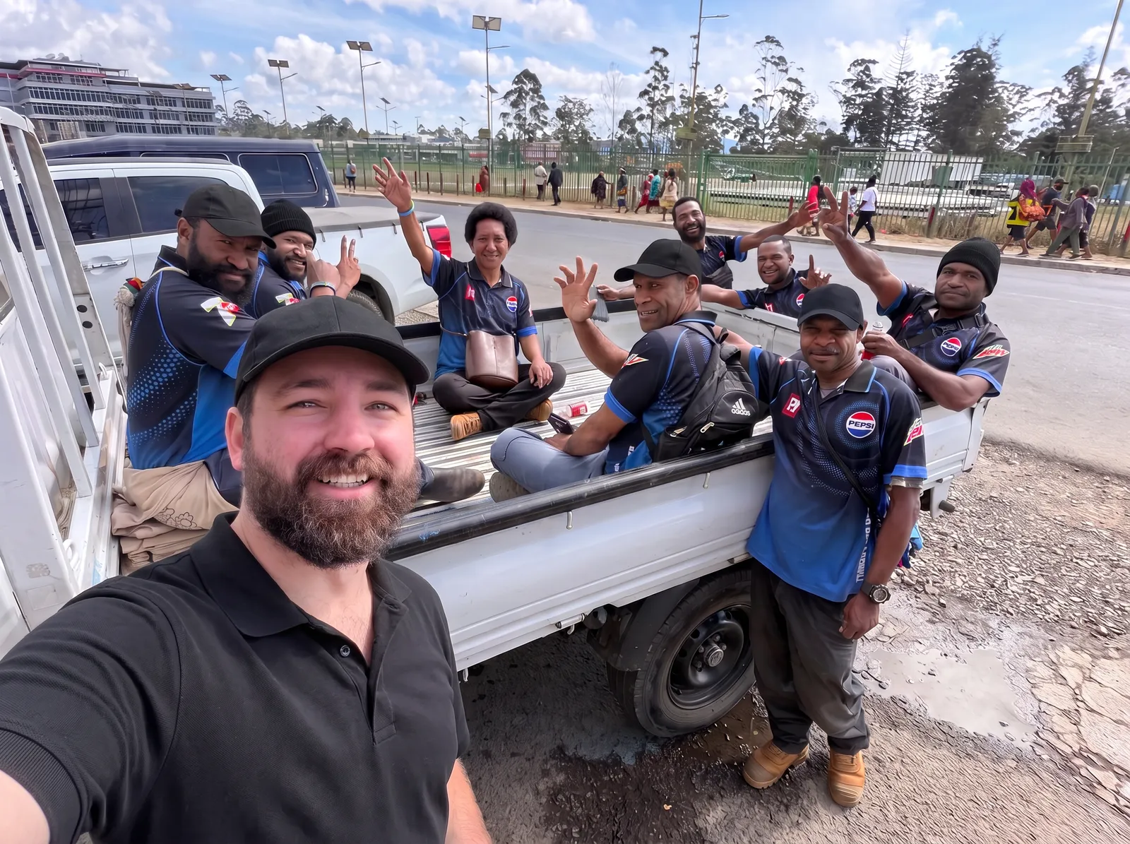 Pacific Industries' field team with Zac from Tempo in Papua New Guinea